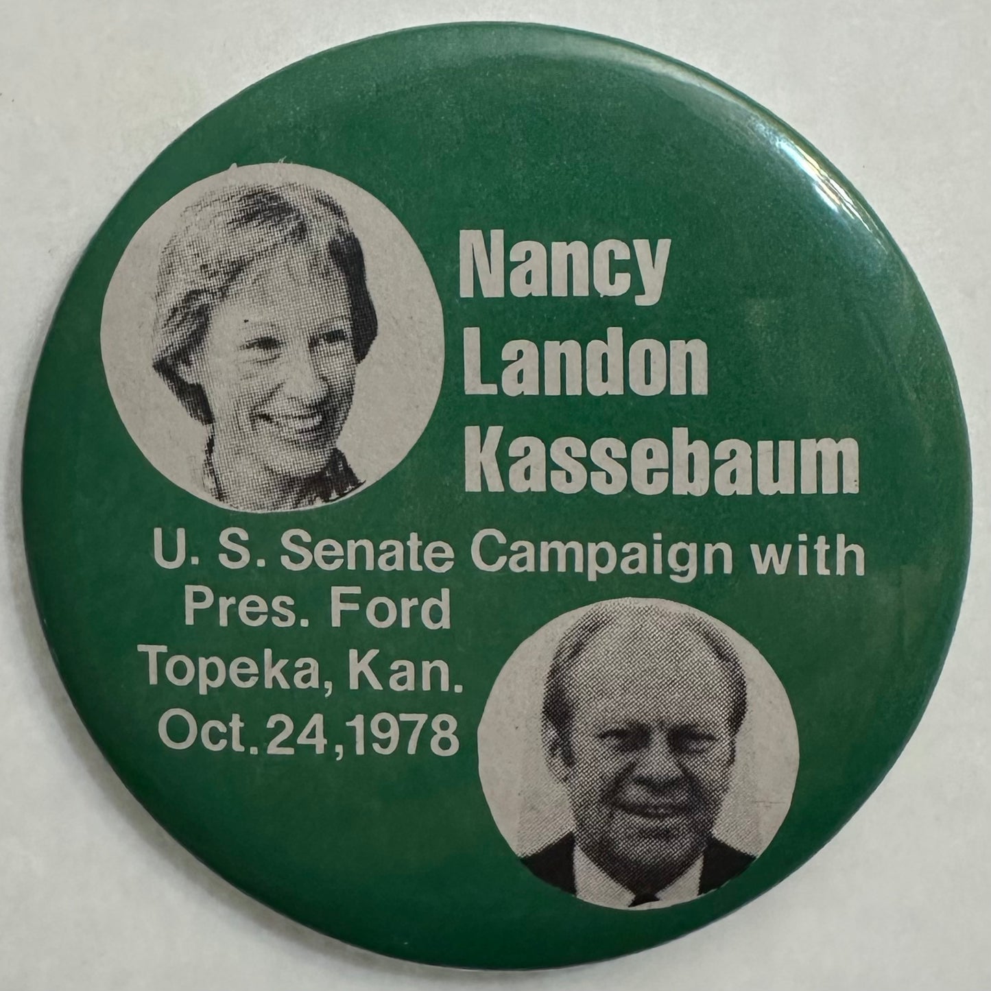Nancy Landon Kassebaum single day event with President Ford