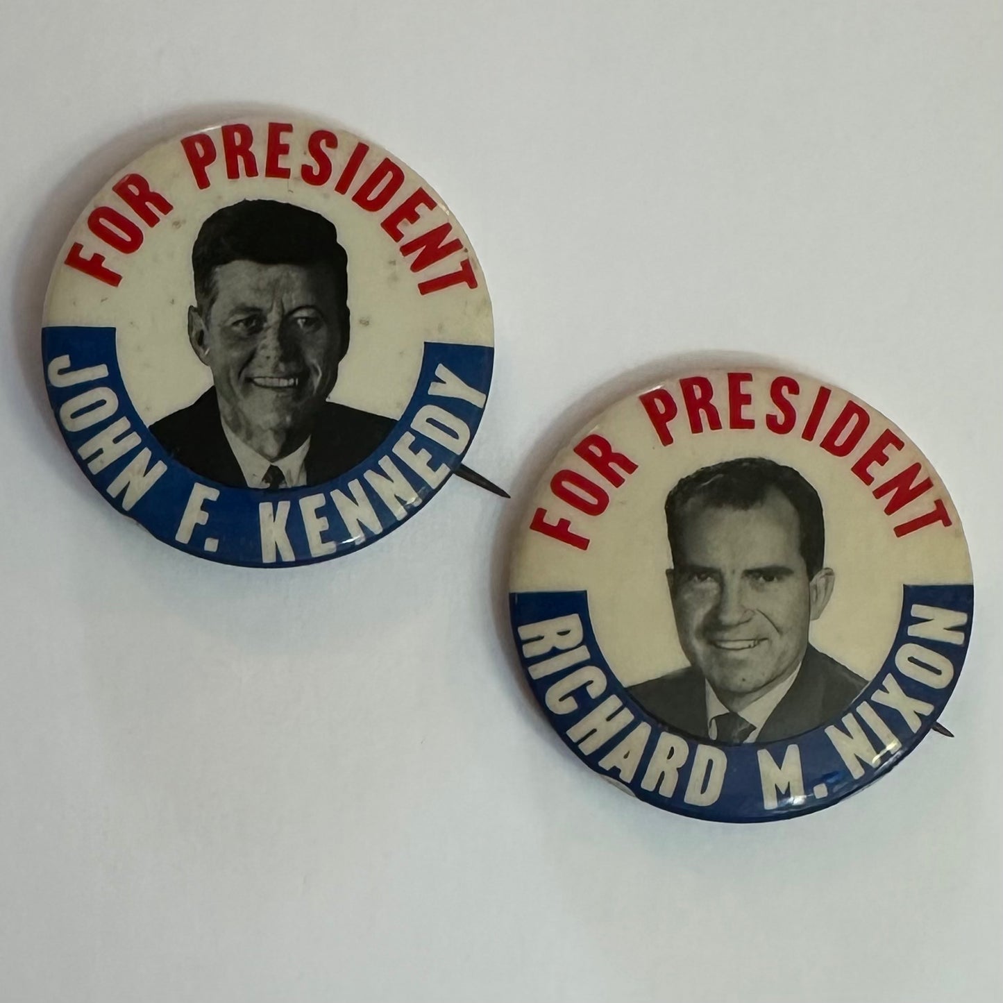 Pair of 1960 Kennedy and Nixon