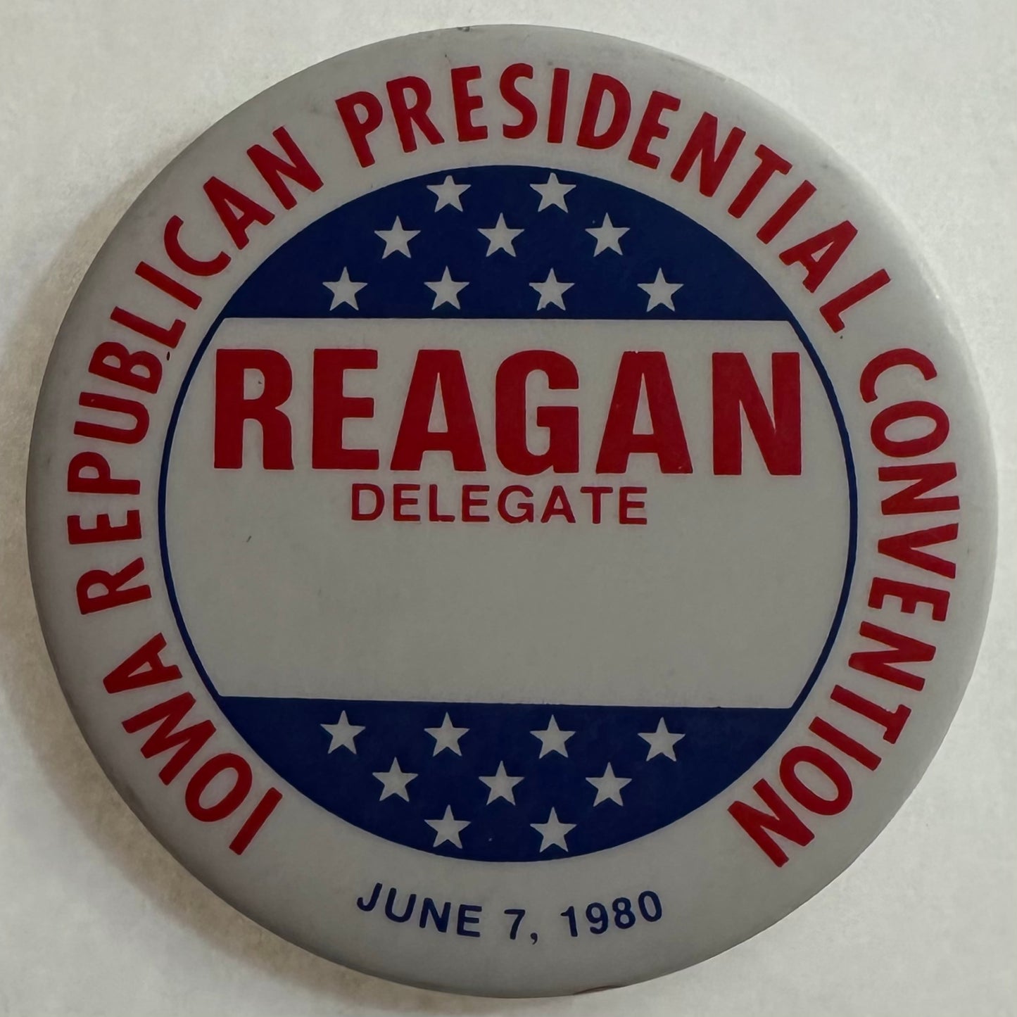 Iowa Republican Presidential Convention Reagan Delegate 1980