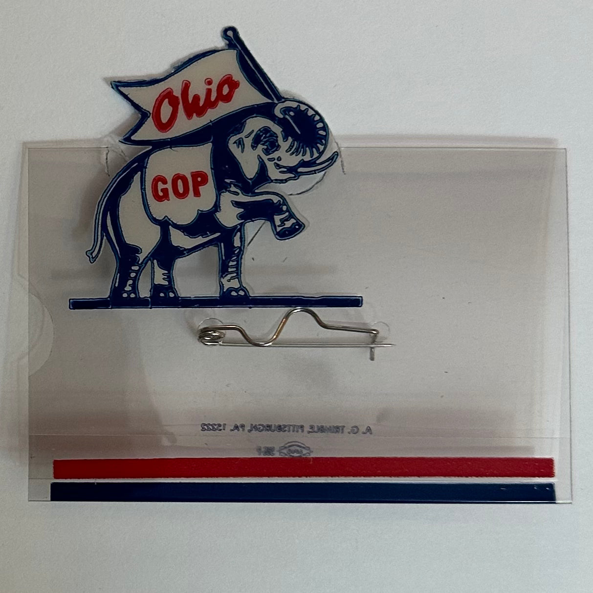 1950s Ohio GOP Name Tag