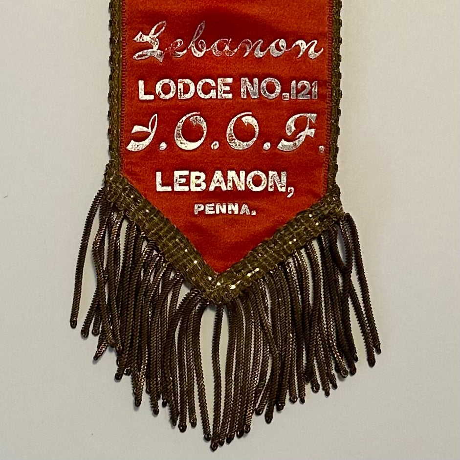 Odd Fellows Member Ribbon, Lebanon, PA