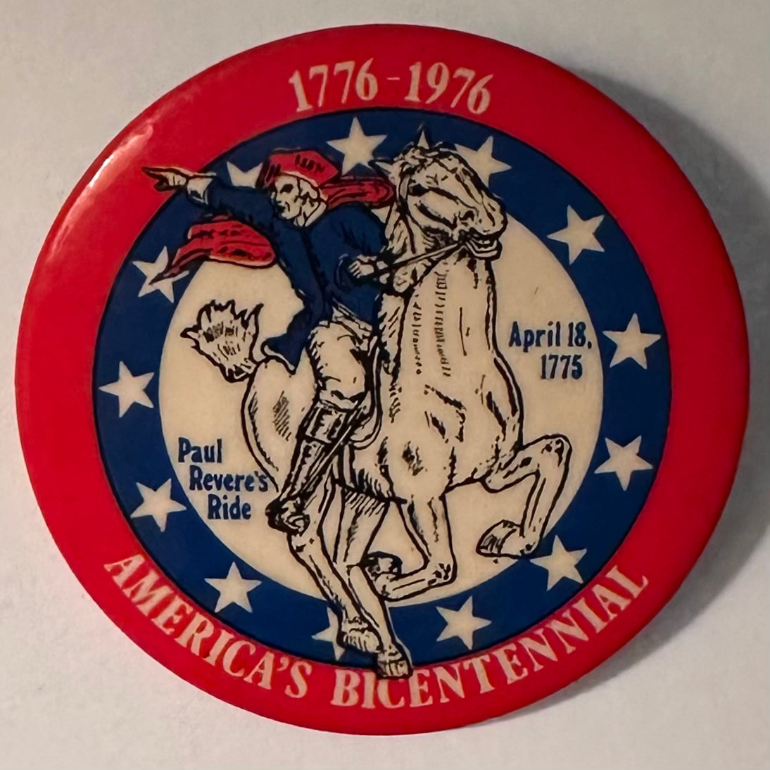2 1/4" Paul Revere America's Bicentennial