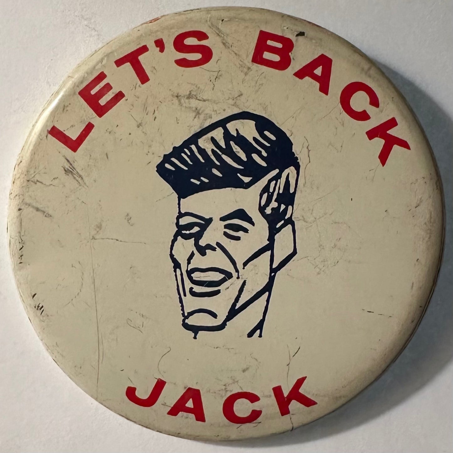 Let's Back Jack Kennedy litho