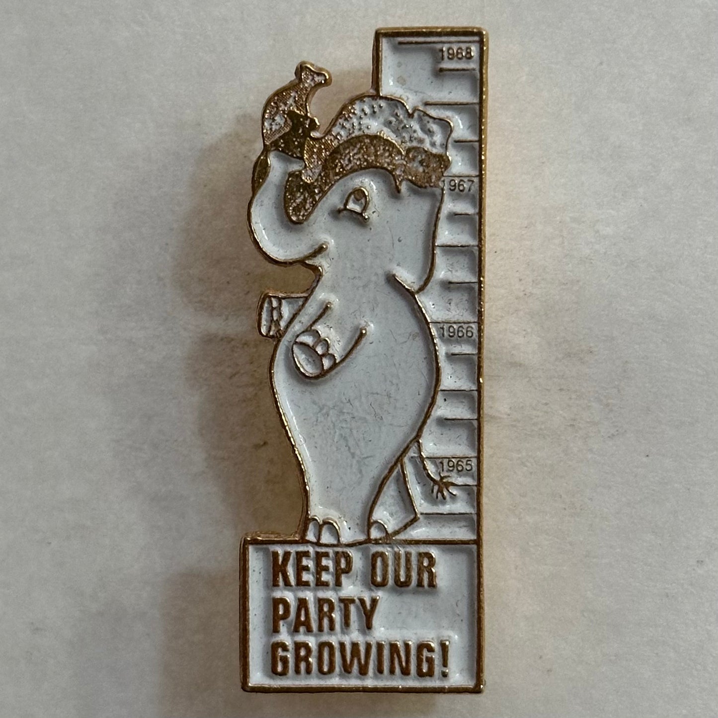 Keep Our Party Growing GOP Elephant, 1968