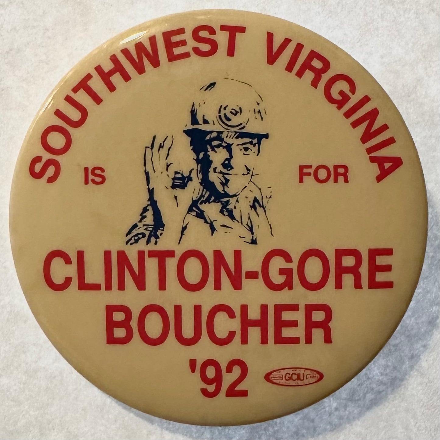 Southwest Virginia for Clinton-Gore Boucher '92 Congressional Coattail