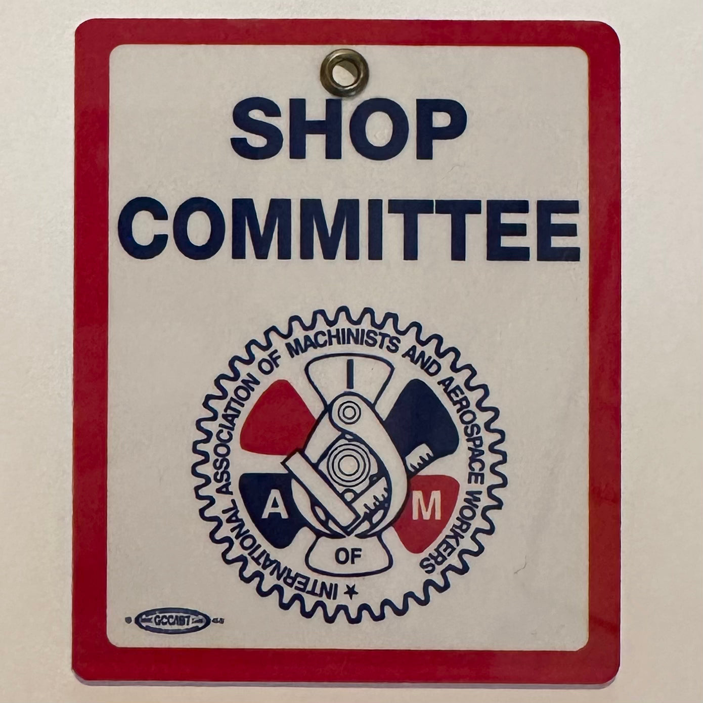 Shop Committee IAM Badge