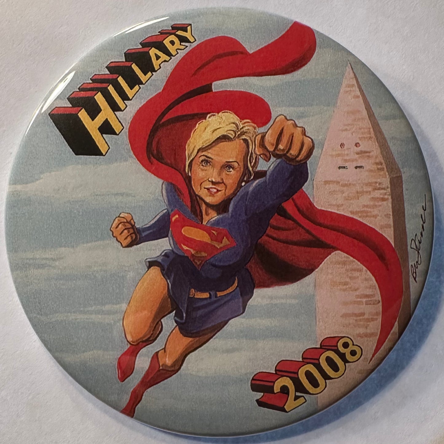 4" Hillary Superwoman 2008