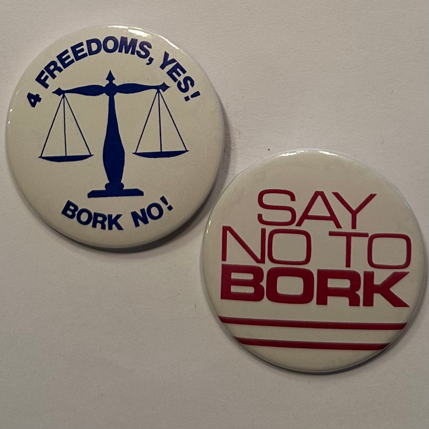 Pair of Anti-Robert Bork Supreme Court