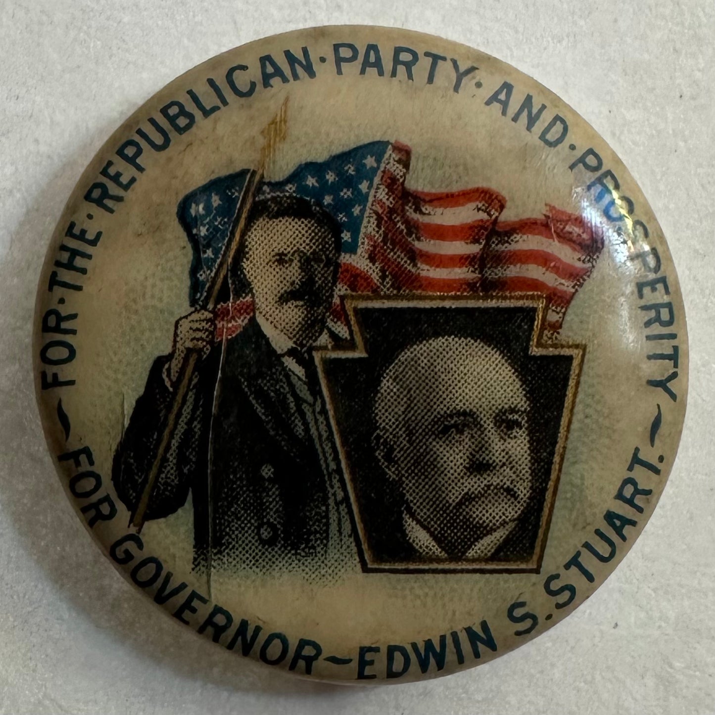 Edwin Stuart for Governor of PA with Teddy Roosevelt