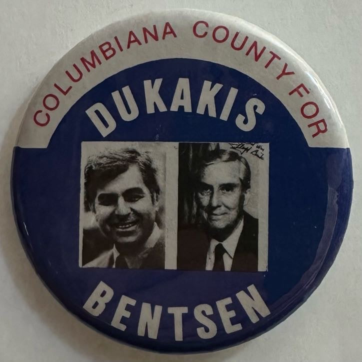 Columbiana County for Dukakis & Bentsen jugate