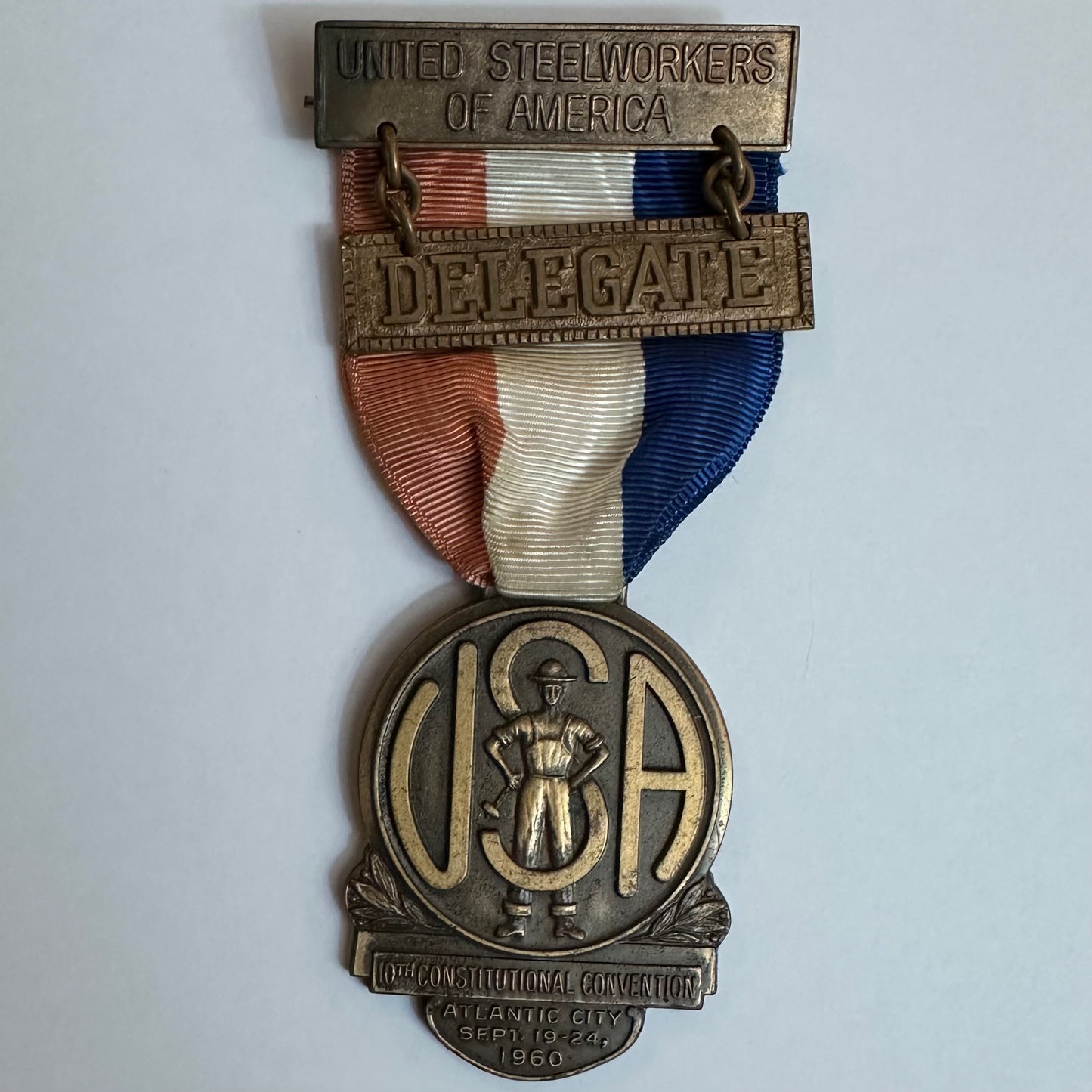 United Steelworkers of America Delegate Badge