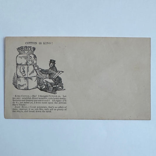 Cotton is King Civil War Envelope