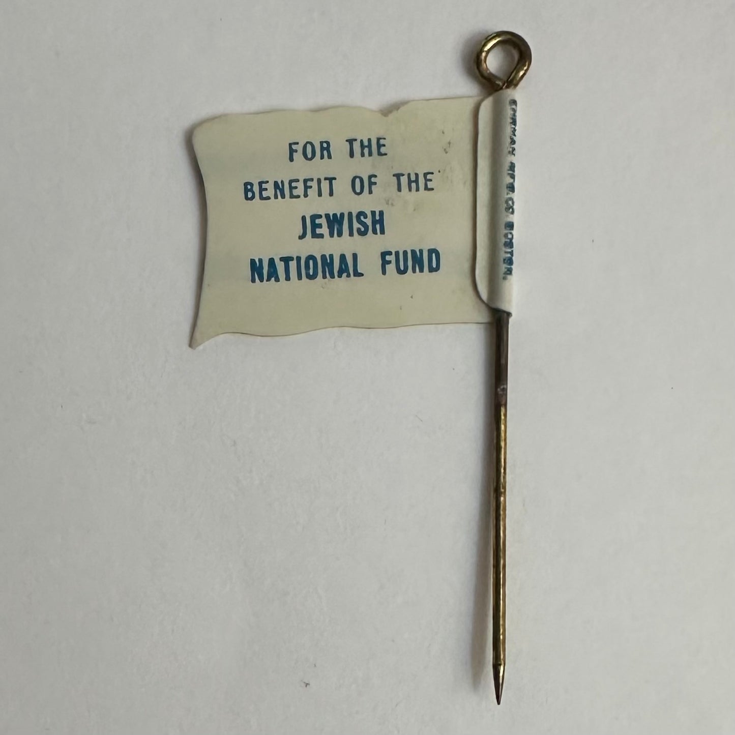 Jewish National Fund, Early Israeli Flag, celluloid