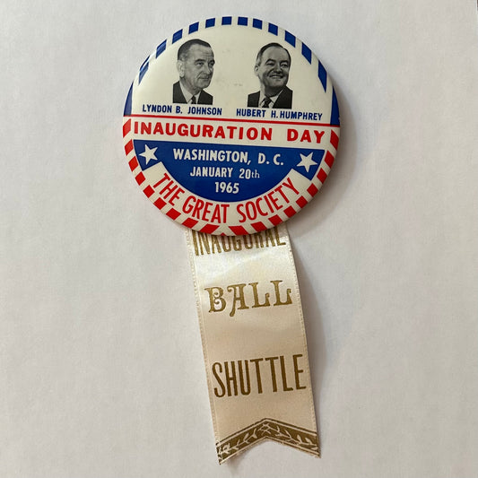 Johnson Humphrey Inauguration Day jugate "Inaugural Ball Shuttle"