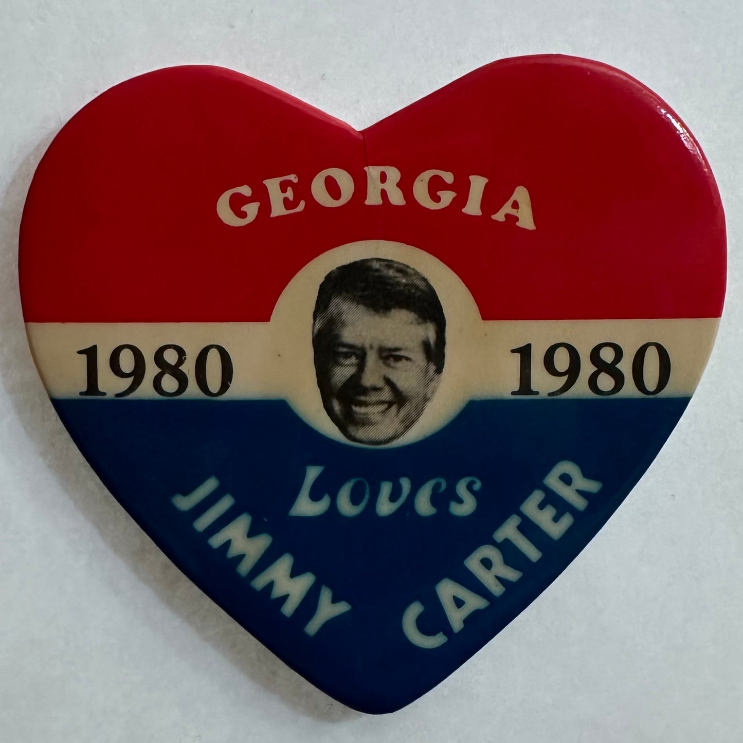 Georgia Loves Jimmy Carter 1980 Heart