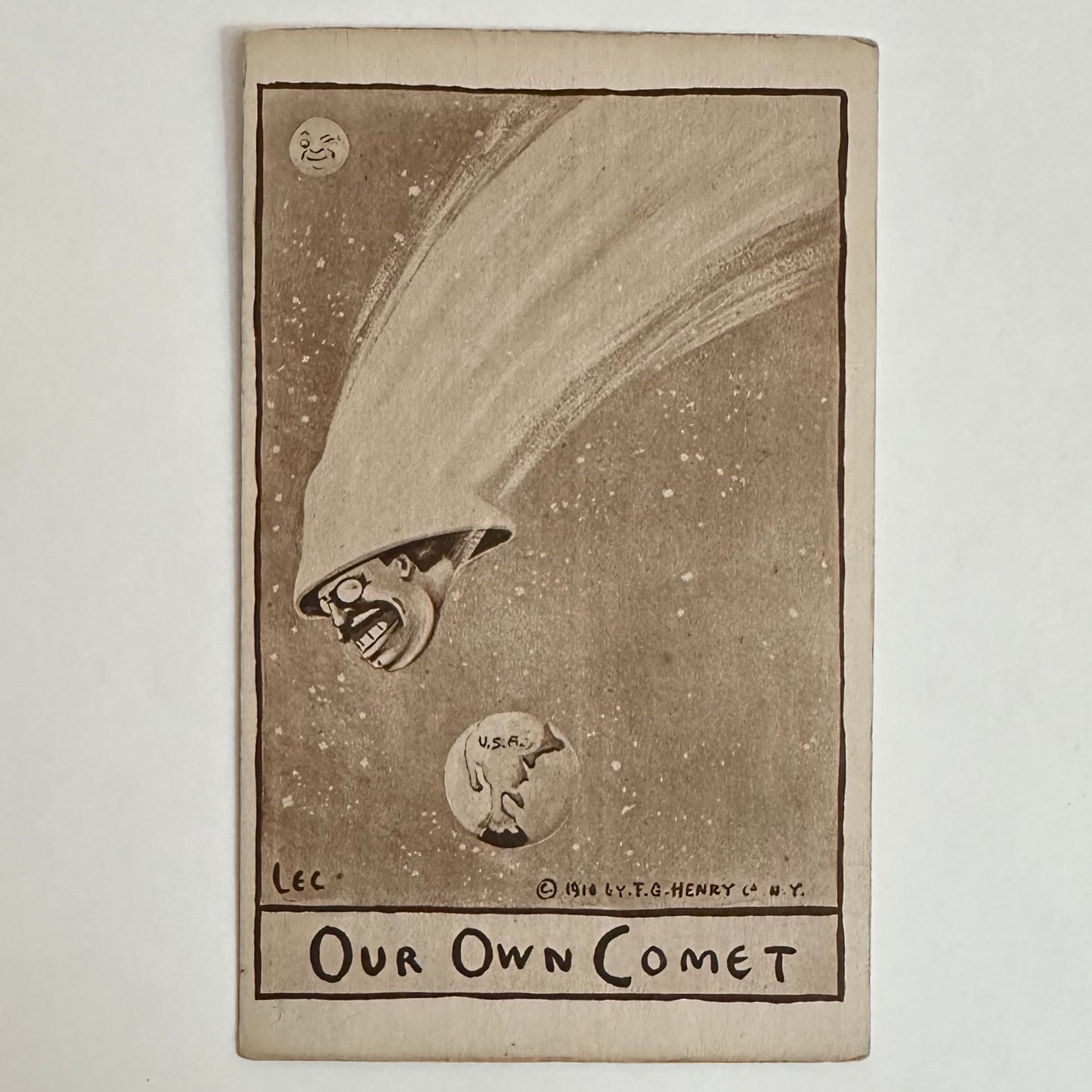 Our Own Comet Teddy Roosevelt Postcard