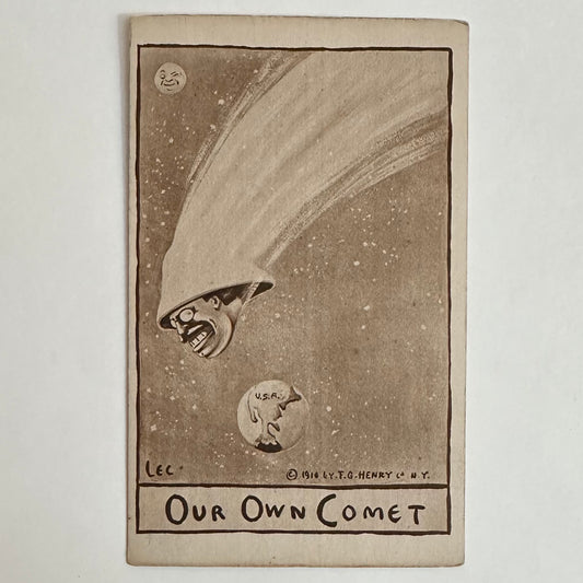 Our Own Comet Teddy Roosevelt Postcard