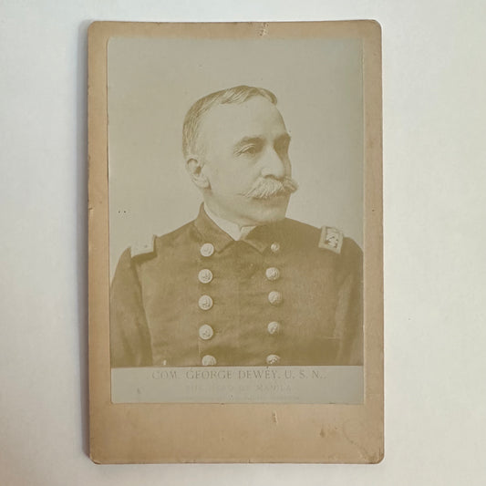George Dewey Spanish American War Cabinet Card
