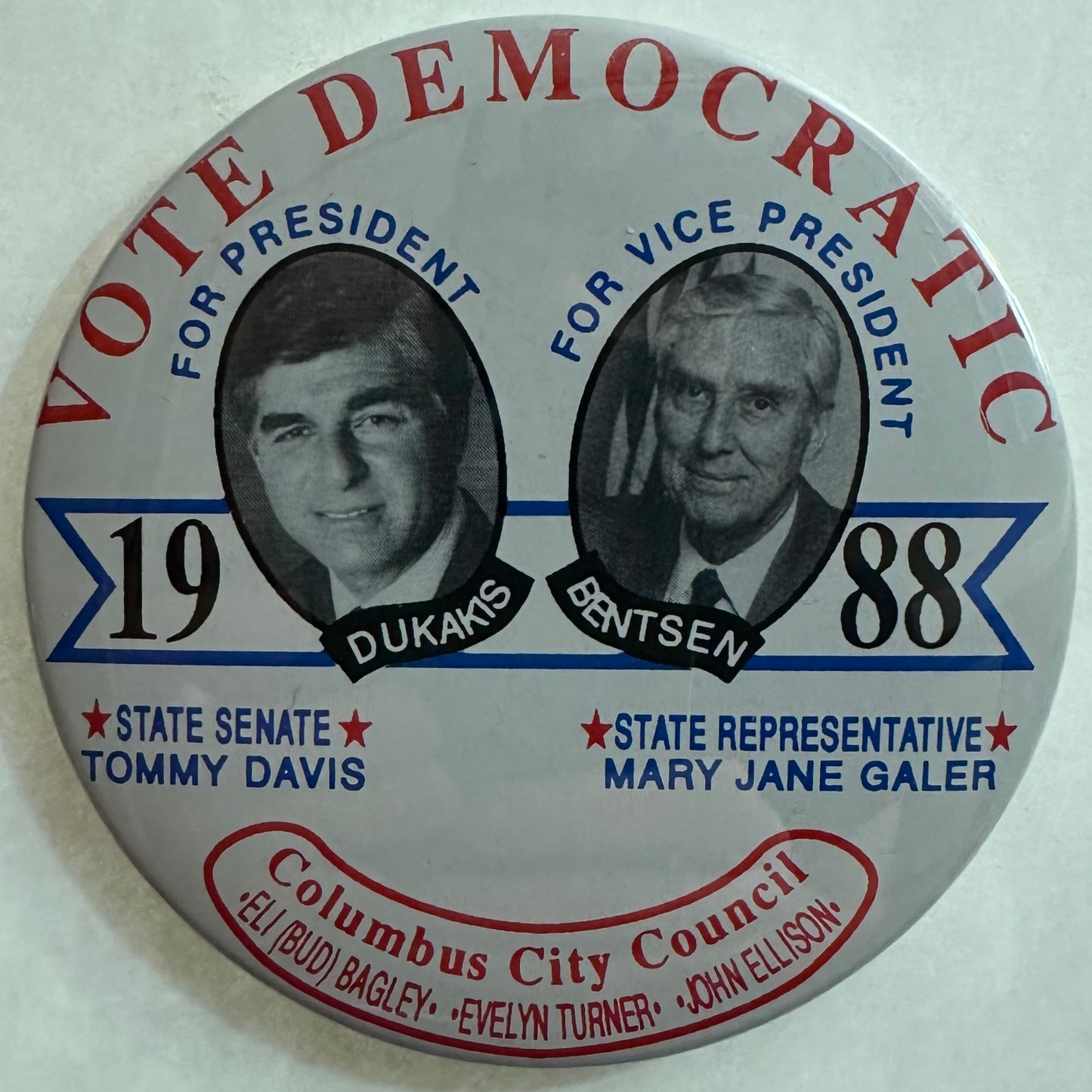 Dukakis Bentsen Columbus Coattail