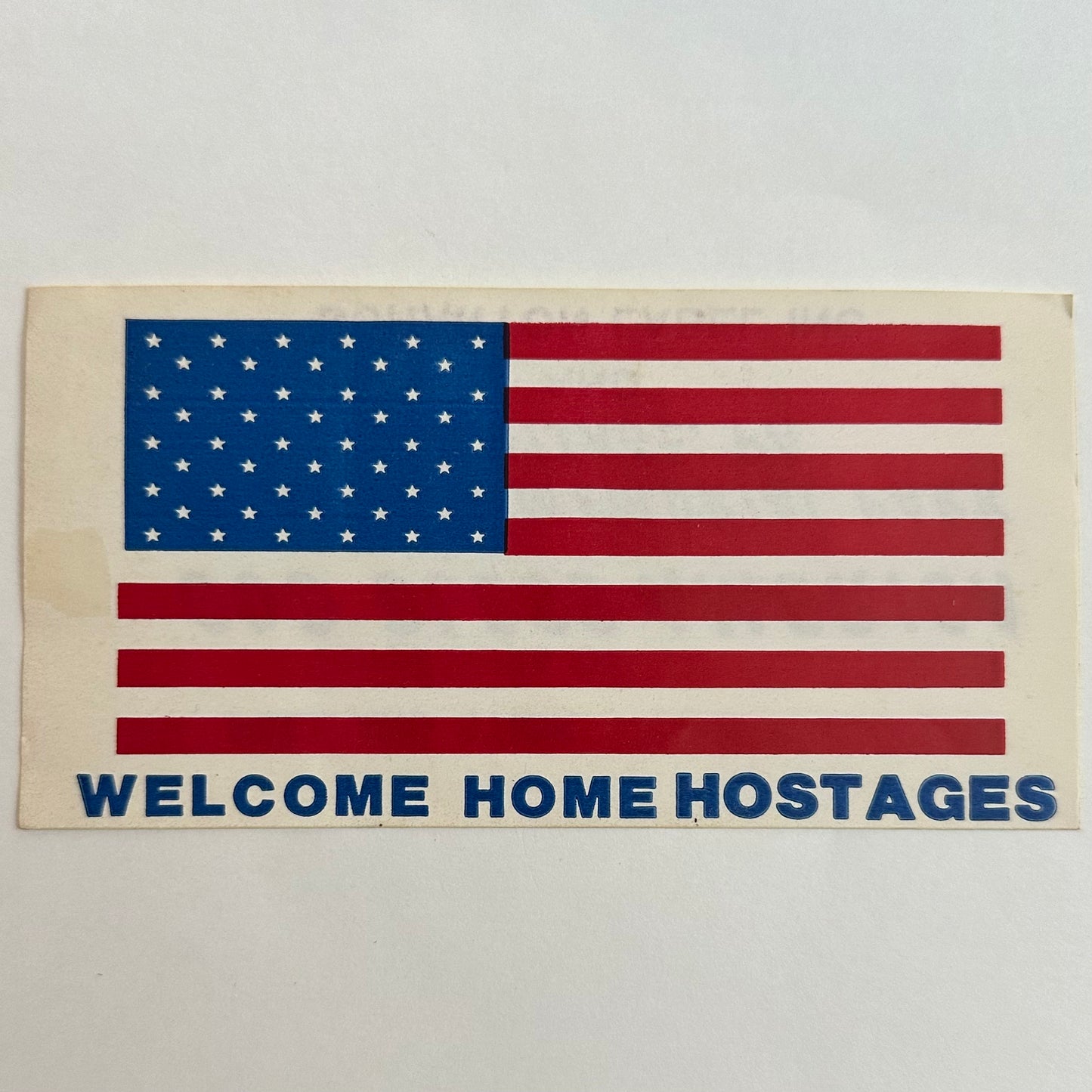 Welcome Home Iran Hostages Decal
