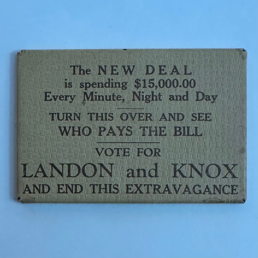 Landon/Knox Anti-New Deal Mirror
