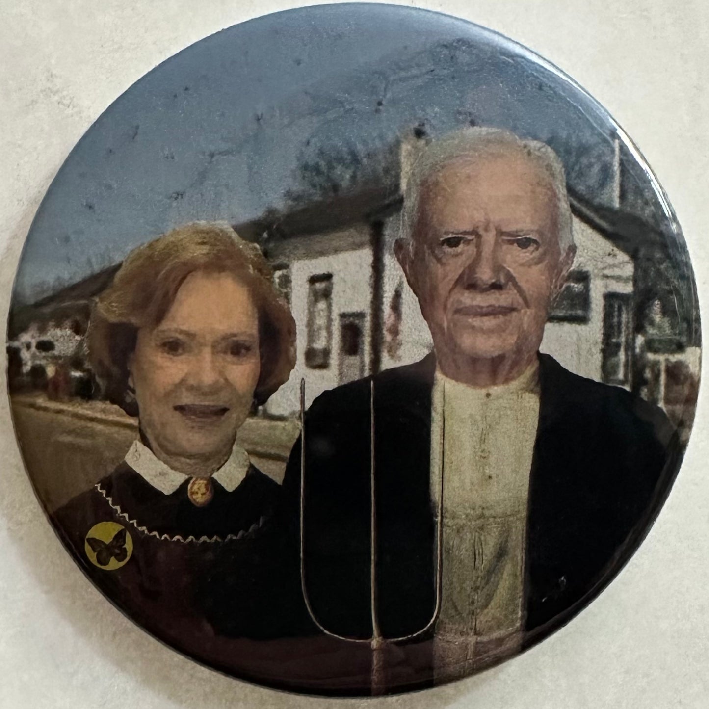 Jimmy and Rosalynn Carter American Gothic