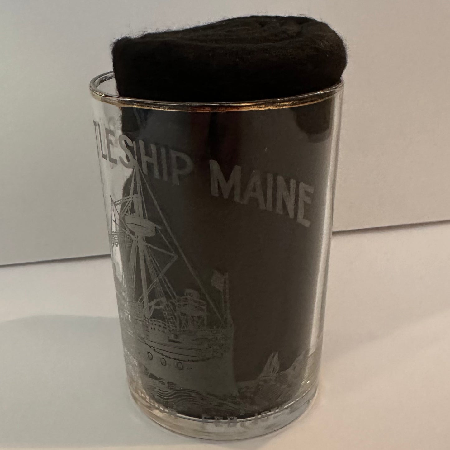 Remember the Maine Drinking Glass