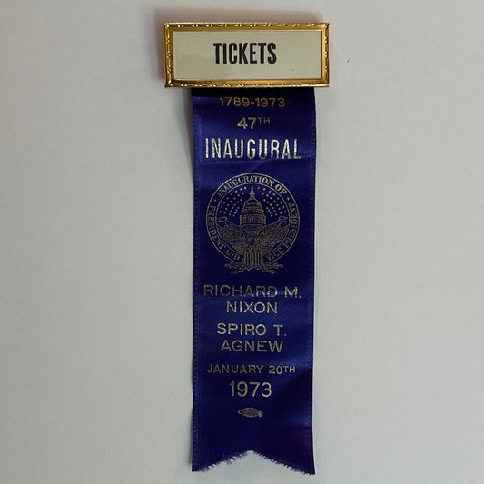 Tickets- Nixon & Agnew 1973 Inaugural Ribbon