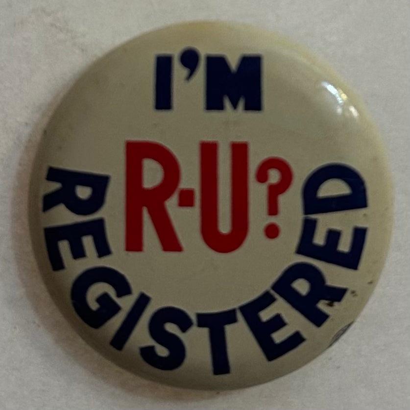I'm Registered, R-U?