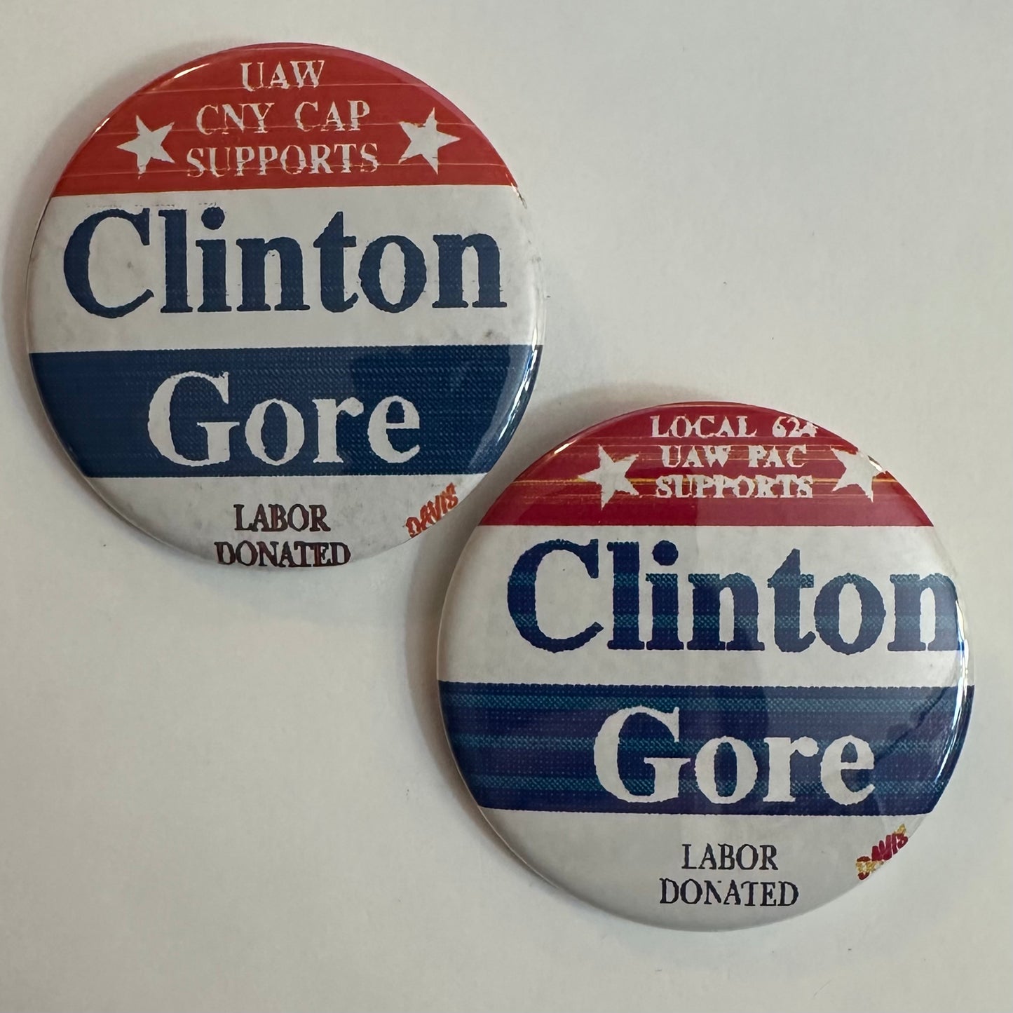 Pair of NY UAW Supports Clinton & Gore