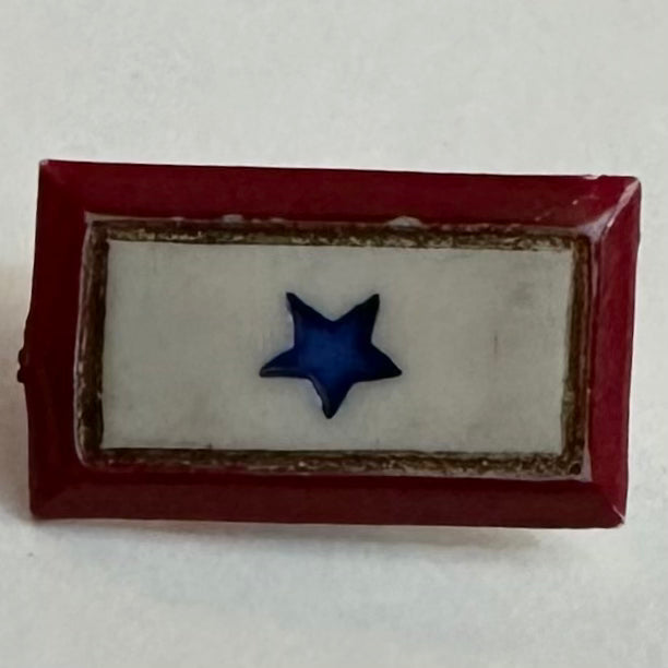 WWII Blue Star Flag pinback