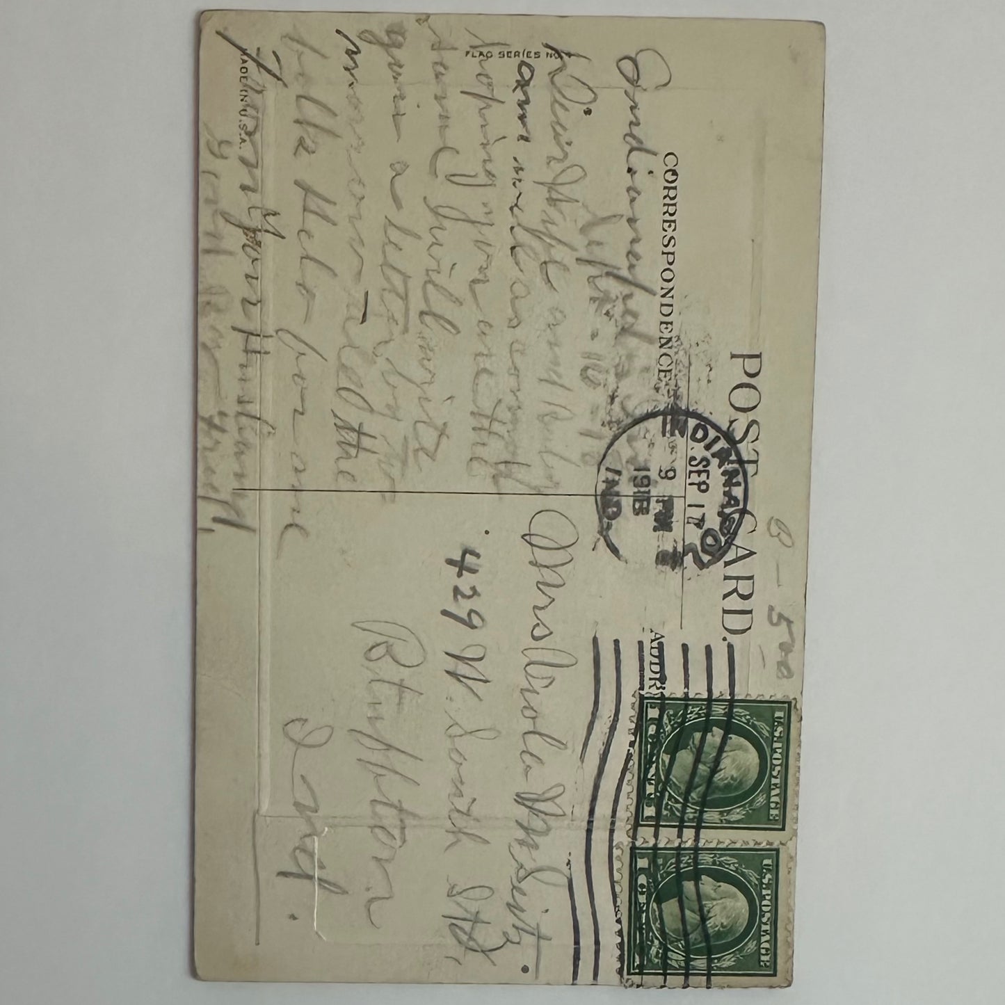 Woodrow Wilson WWI Postcard