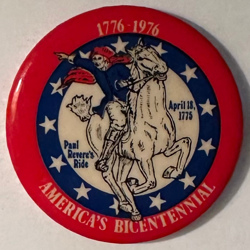1 3/4" Paul Revere Bicentennial Button