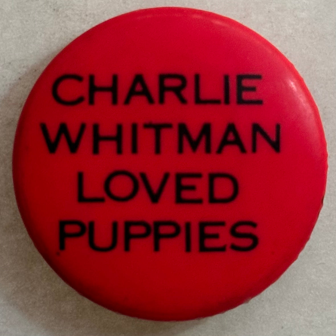 Charlie Whitman Loved Puppies