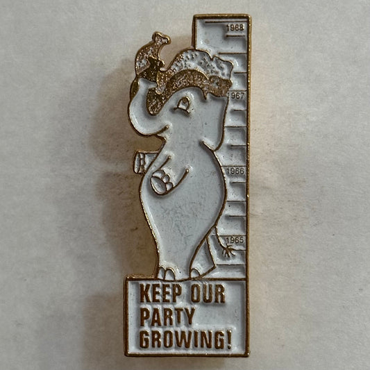 Keep Our Party Growing GOP Elephant, 1968