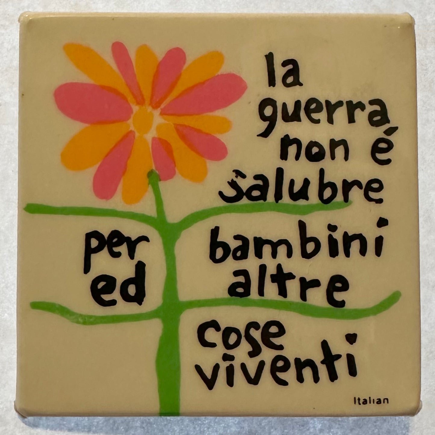War is Not Healthy (Italian)