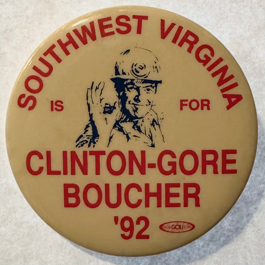 Southwest Virginia for Clinton-Gore Boucher '92 Congressional Coattail