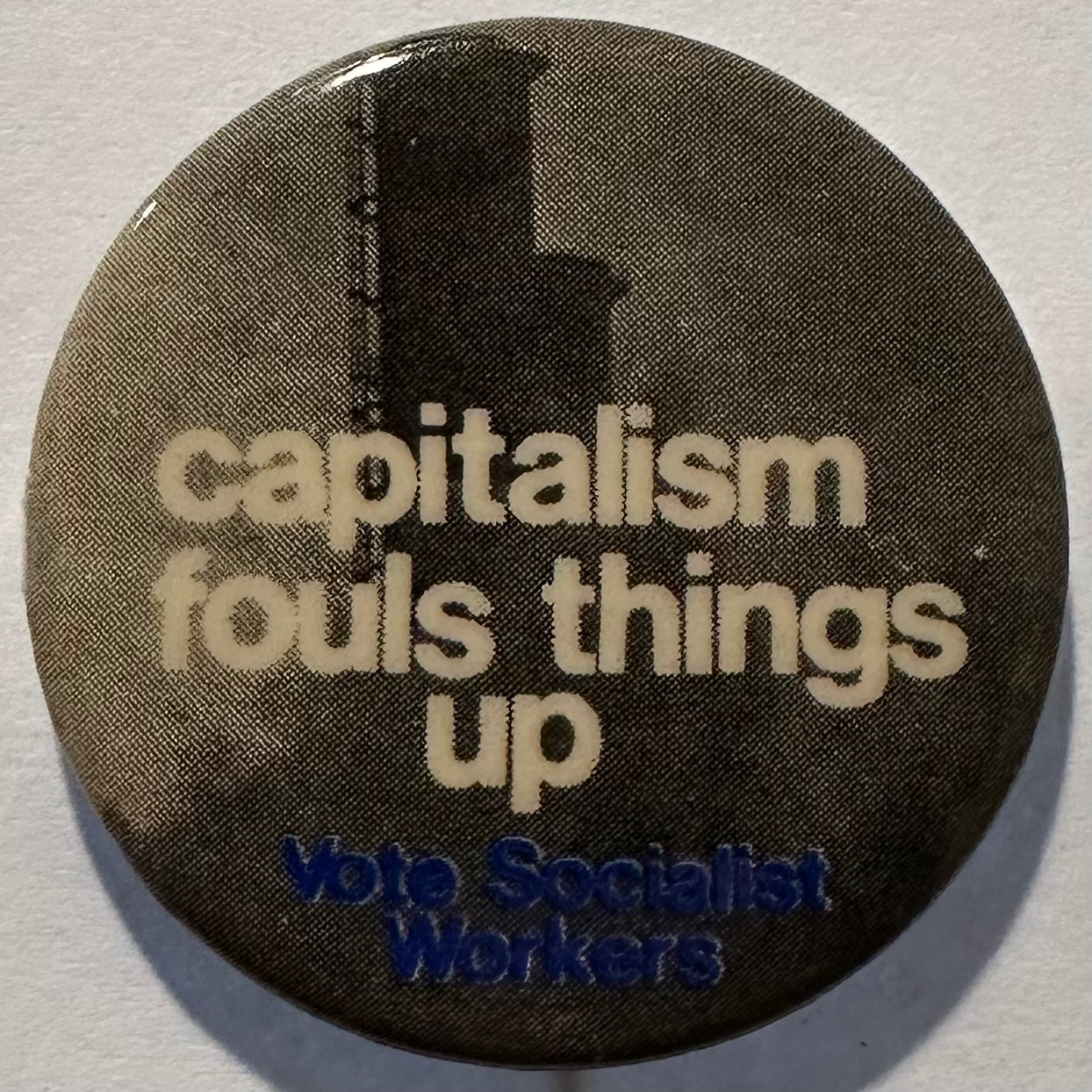 Capitalism Fouls Things Up, Vote Socialist Workers Party
