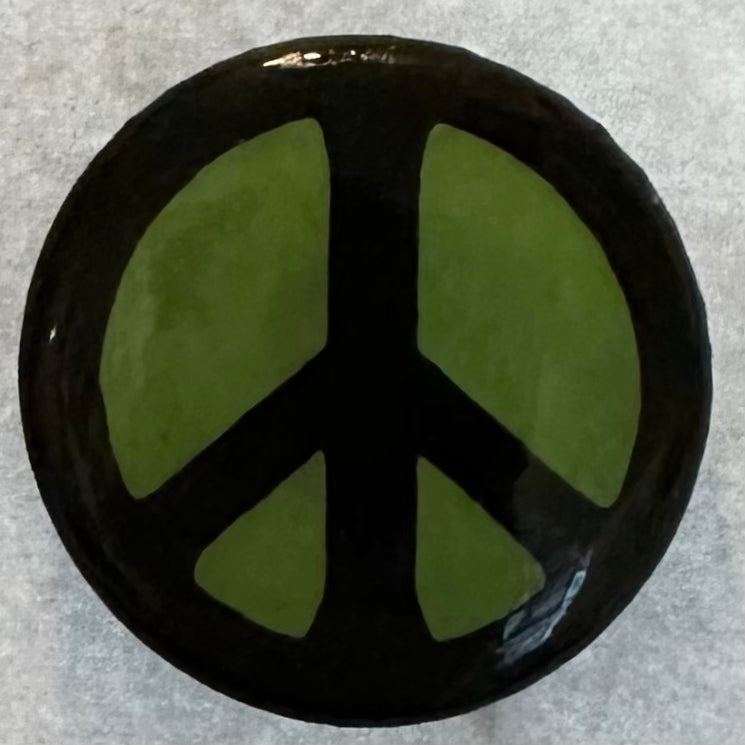 Bold Green & Black Peace Sign