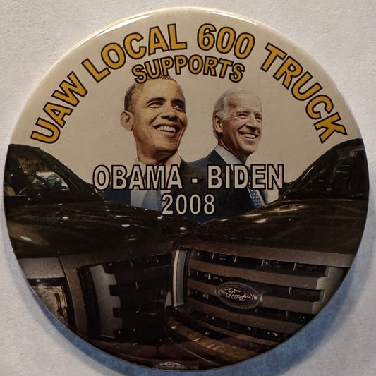 UAW Local 600 Truck Supports Obama-Biden 2008 Jugate