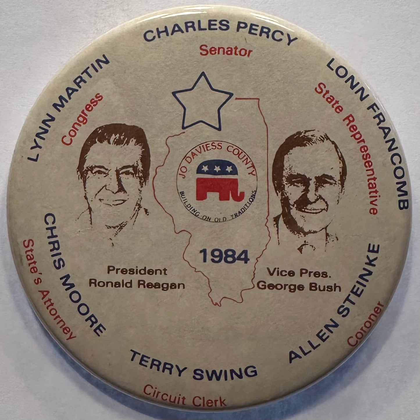1984 Reagan Illinois Coattail