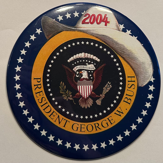 George W Bush Cowboy Hat on Seal (6")