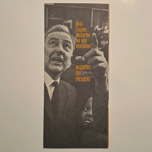 Black Americans for Eugene McCarthy pamphlet