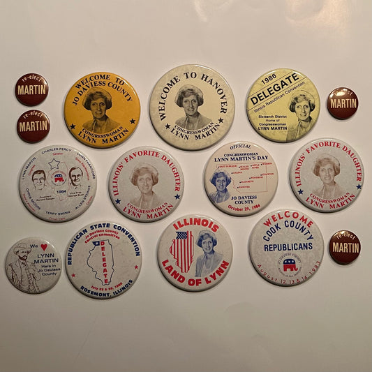Group of Lynn Martin Congressional Buttons