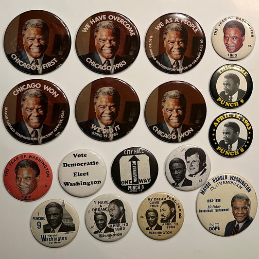 Group of 1983 Harold Washington Buttons