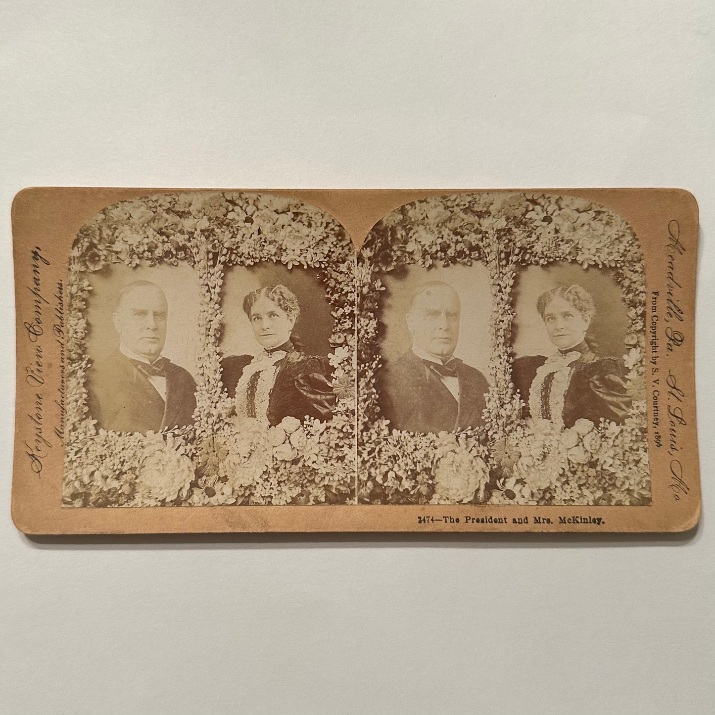 William & Ida McKinley Stereocard