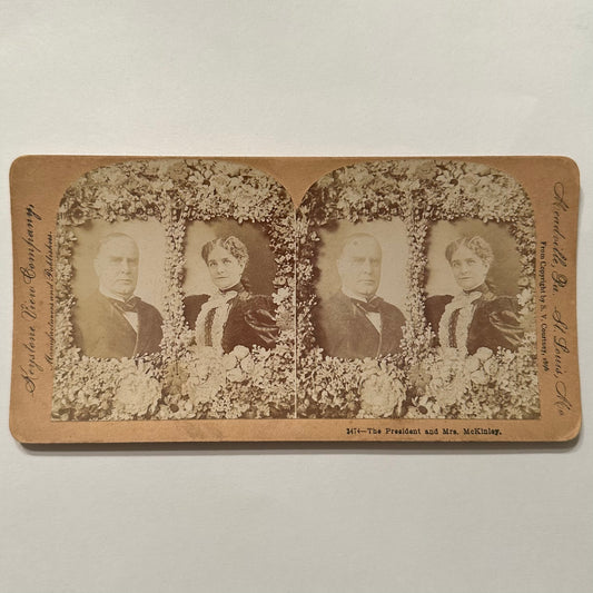 William & Ida McKinley Stereocard
