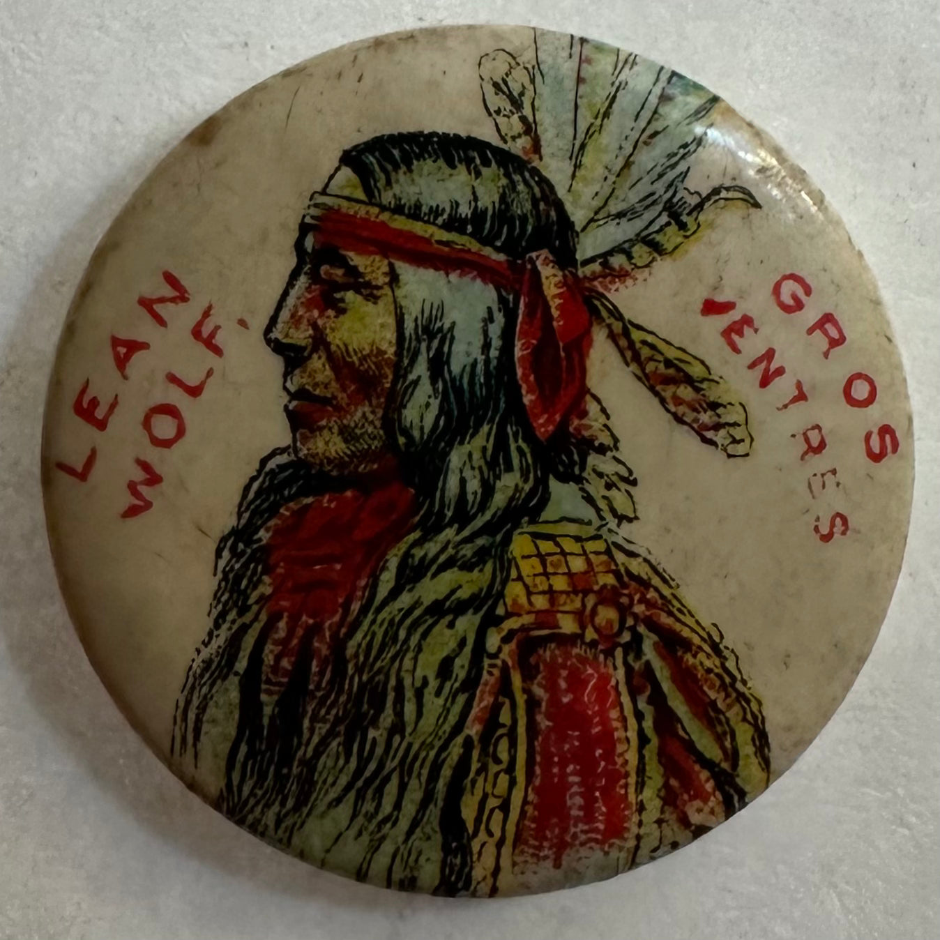 Chief Lean Wolf, Gros Ventres Tribe Advertising