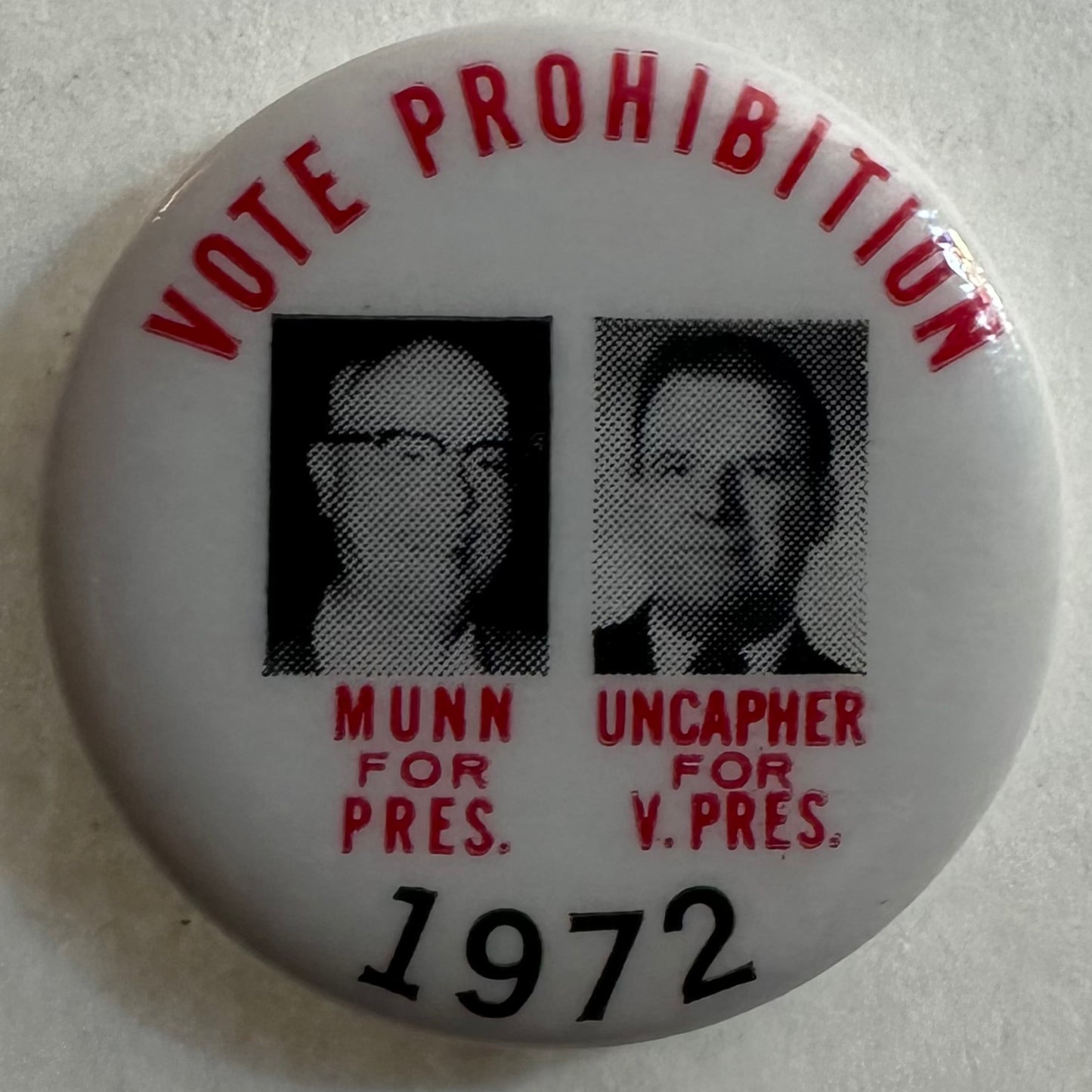 Vote Prohibition Munn & Uncapher 1972 jugate