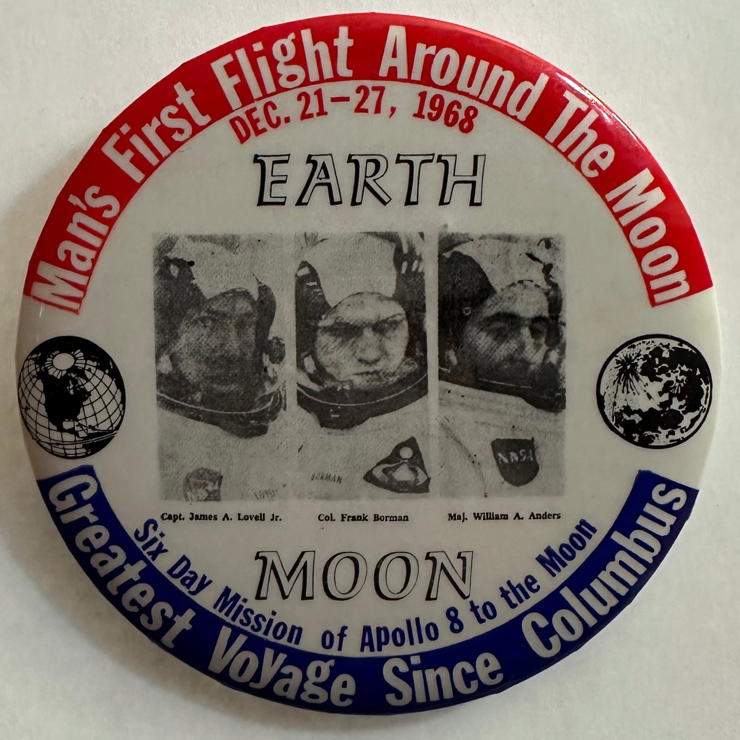 Man's First Flight Around the Moon Apollo 8